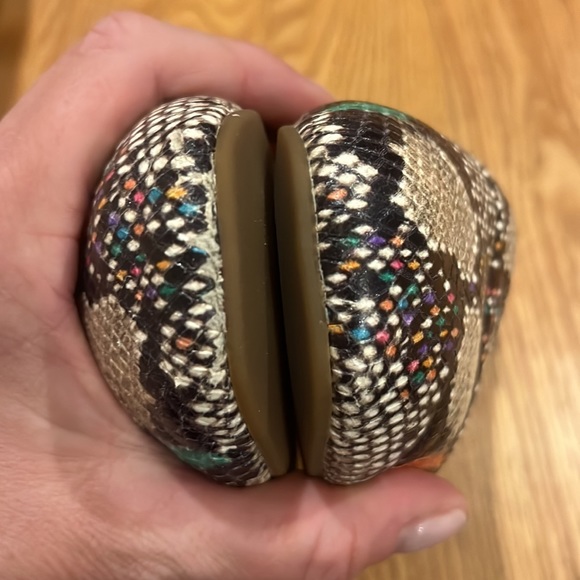 The Cory Flat in Snake Embossed Leather - Picture 5 of 11